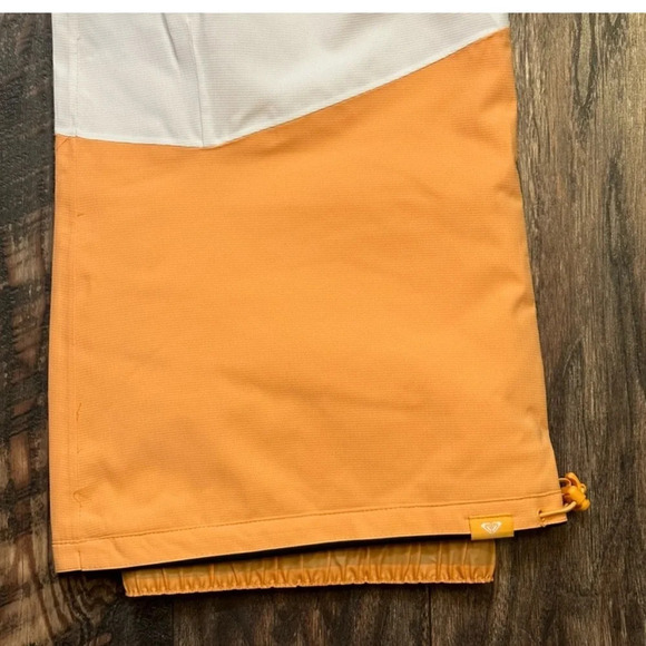 ROXY x CHLOE KIM Woodrose technical snow pants size XL NWT SNOW SKI ORANGE WHITE - Picture 10 of 13